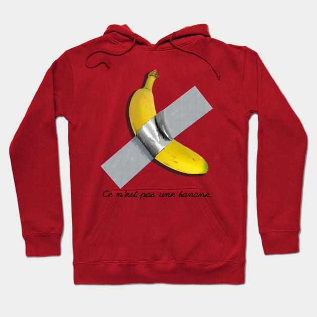 Ce N'est Pas Une Banane. Hoodie by SteelWoolBunny